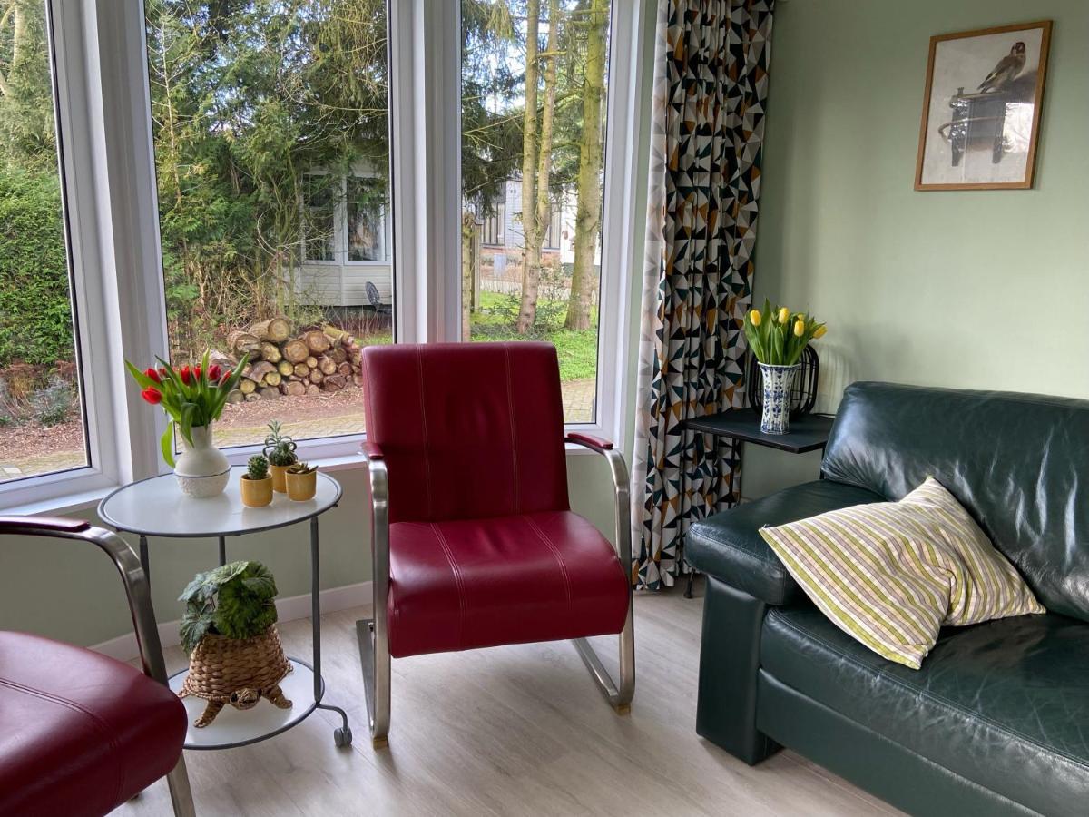 Ruim En Modern Chalet In De Veluwse Bossen プッテン エクステリア 写真